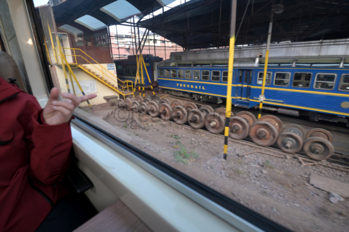 Bahnbetriebswerk der PeruRail in Cusco