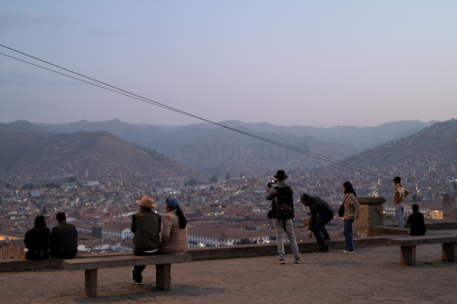 Sicht auf Cusco von San Cristobal